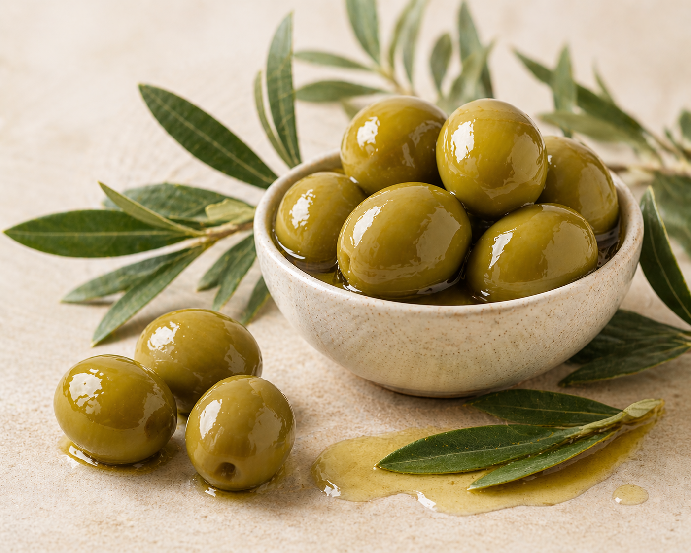 Olive oil ingredient styling